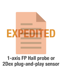 EXPEDITED - single-axis FP Hall probe or 2Dex plug-and-play sensor recalibration