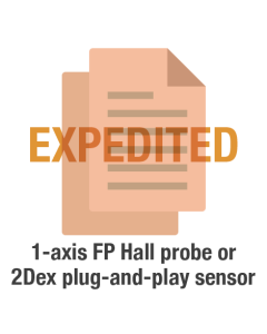 EXPEDITED - single-axis FP Hall probe or 2Dex plug-and-play sensor recalibration and data