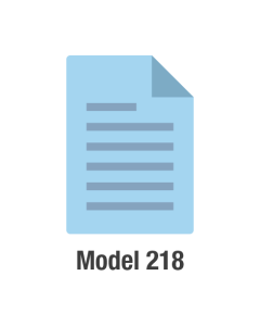 Model 218 recalibration with certificate