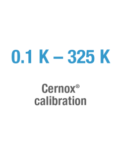 Cernox calibration, 0.1 K - 325 K