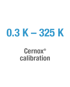 Cernox calibration, 0.3 K - 325 K