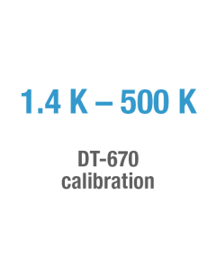 DT-670 calibration, 1.4 K - 500 K