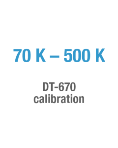 DT-670 calibration, 70 K - 500 K