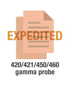 EXPEDITED - Gamma probe for 420/421/450/460 recalibration with certificate and data