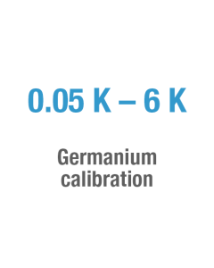 Germanium calibration, 0.05 K - 6 K