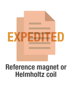 EXPEDITED - Reference magnet or Helmholtz coil recalibration with certificate and data