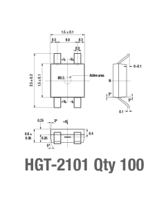 Transverse Hall sensor 2101, quantity 100