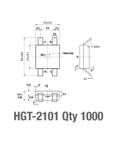 Transverse Hall sensor 2101, quantity 1000