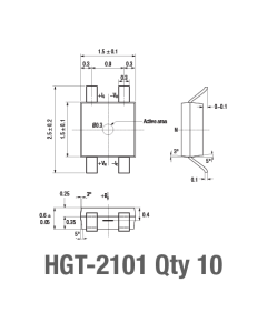Transverse Hall sensor 2101, quantity 10