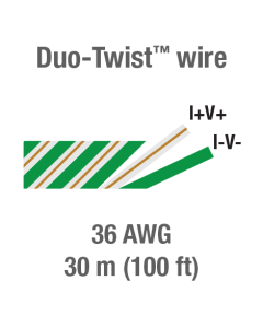 Duo-Twist wire, 36 AWG, 30 m (100 ft)