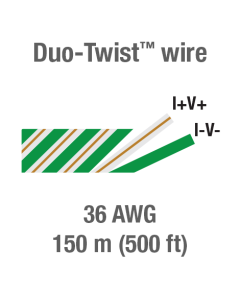 Duo-Twist wire, 36 AWG, 150 m (500 ft)