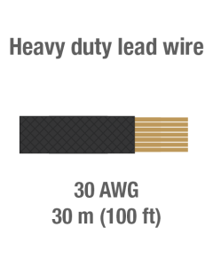 Heavy duty lead wire, 30 AWG, 30 m (100 ft)