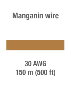 Manganin wire, 30 AWG, 150 m (500 ft)