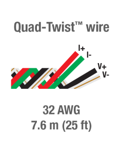 Quad-Twist wire, 32 AWG, 7.6 m (25 ft)