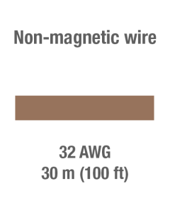 Non-magnetic wire, 32 AWG, 30 m (100 ft)